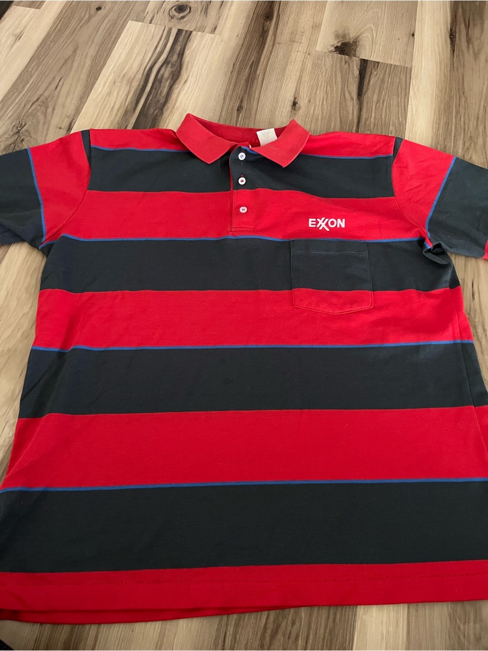 Exxon Unitog XL Vintage Rare Striped  union made in the USA single stitch Shirt